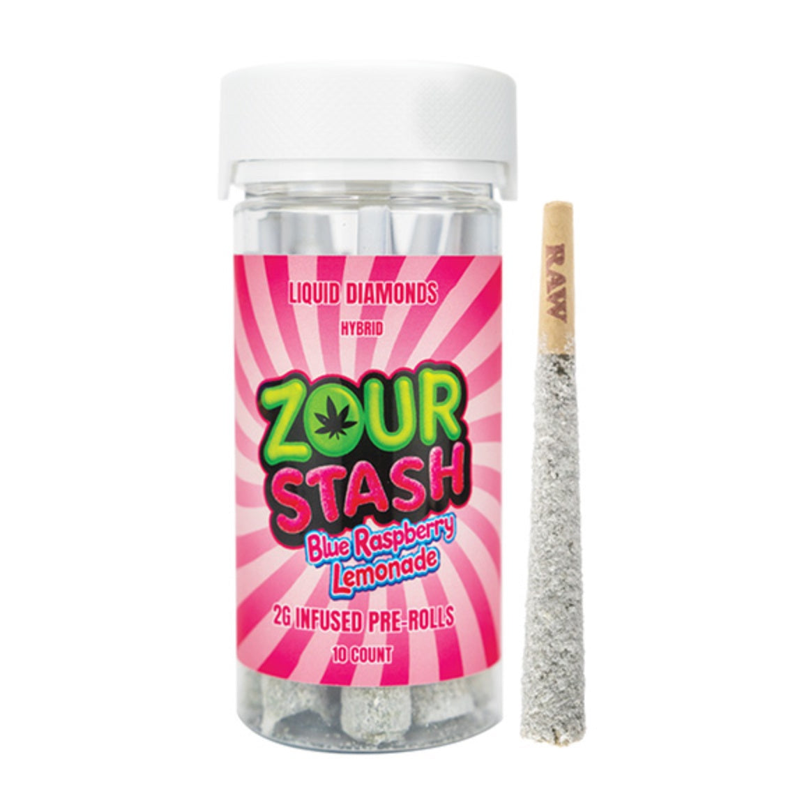 ZOUR STASH LIQUID DIAMOND PRE-ROLLS | (10CT) 20G