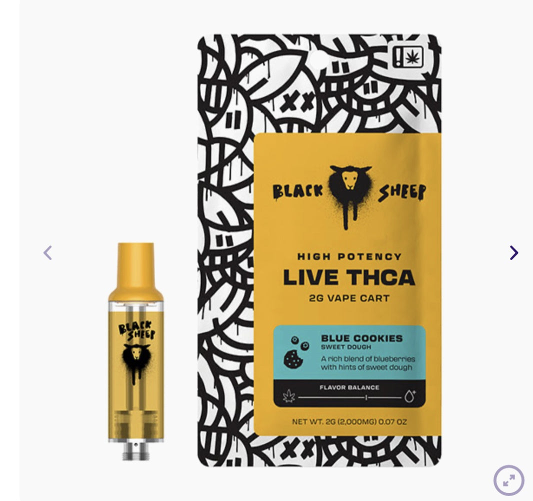 BLACK SHEEP LIVE THCA BLEND CARTRIDGE | 2G