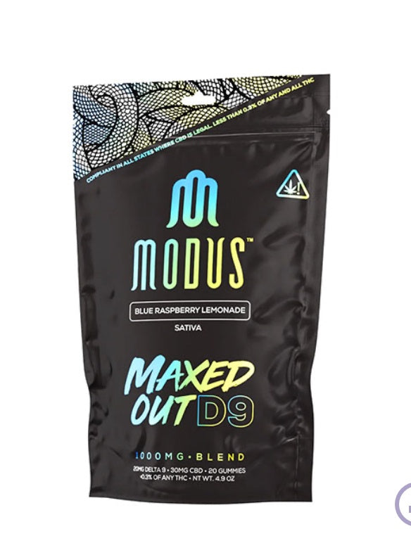 Modus Maxed Out D9:CBD Gummies | (20ct) 1000mg