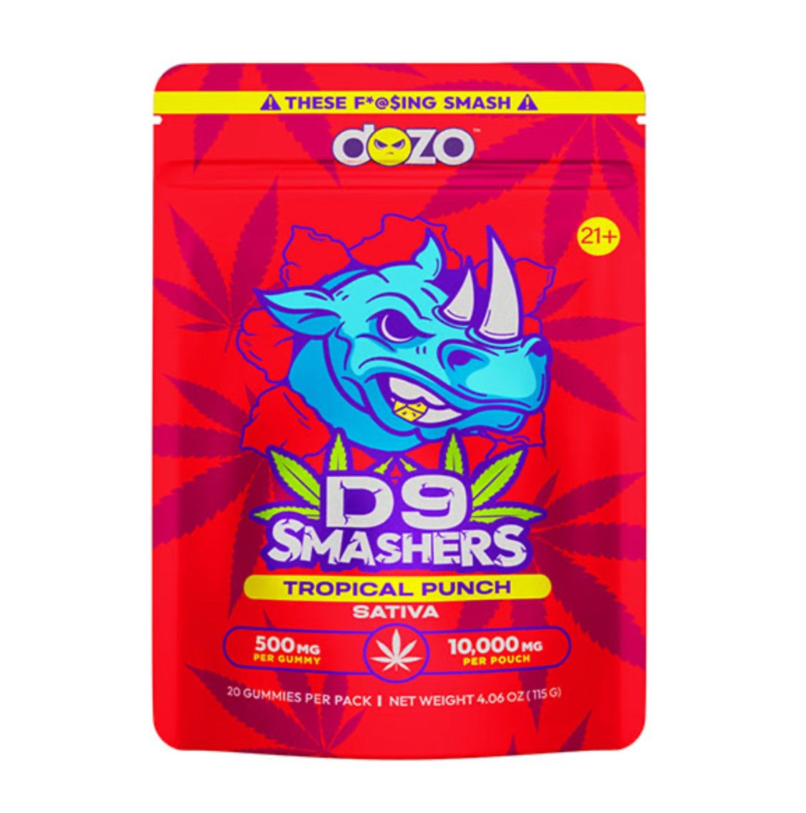DOZO D9 SMASHERS GUMMIES | (20CT) 10000MG